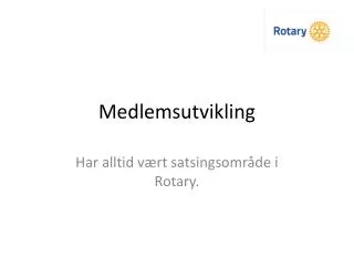 medlemsutvikling