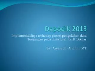 dapodik 2013