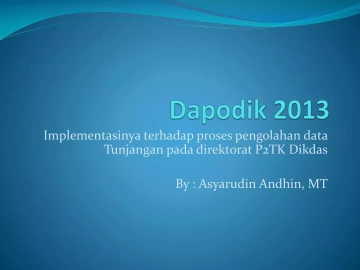 dapodik 2013