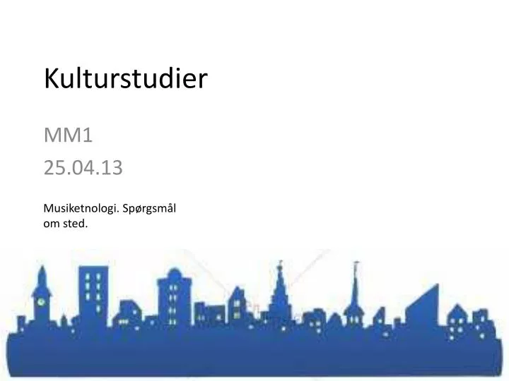 kulturstudier