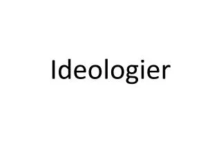 ideologier