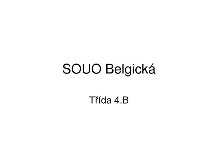 souo belgick