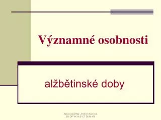 v znamn osobnosti