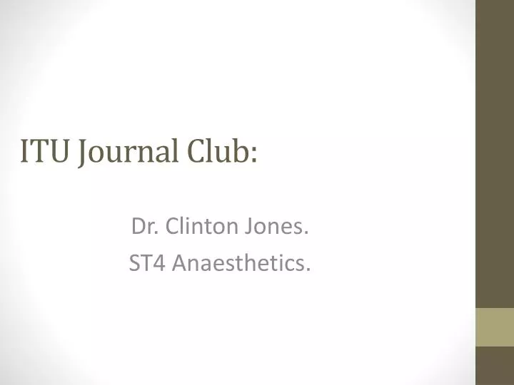 itu journal club