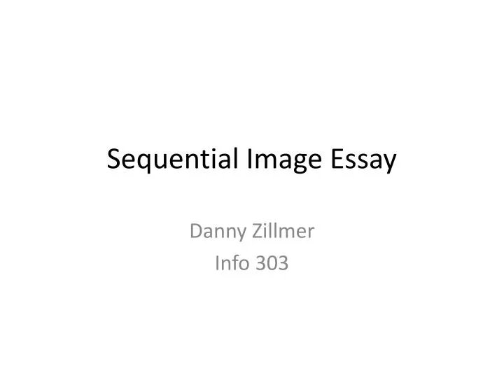 sequential image essay