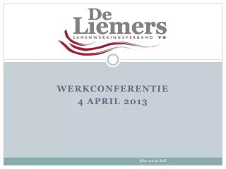 werkconferentie 4 april 2013