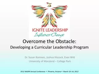 Overcome the Obstacle: Developing a Curricular Leadership Program