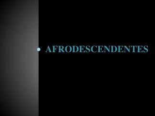 afrodescendentes