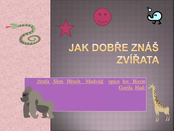 jak dob e zn zv ata