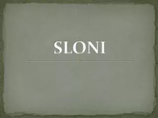 sloni