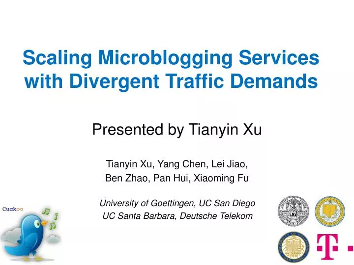 scaling microblogging services with divergent traffic demands