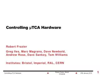 Controlling ? TCA Hardware
