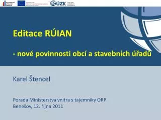 editace r ian nov povinnosti obc a stavebn ch ad