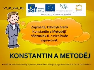 konstantin a metod j