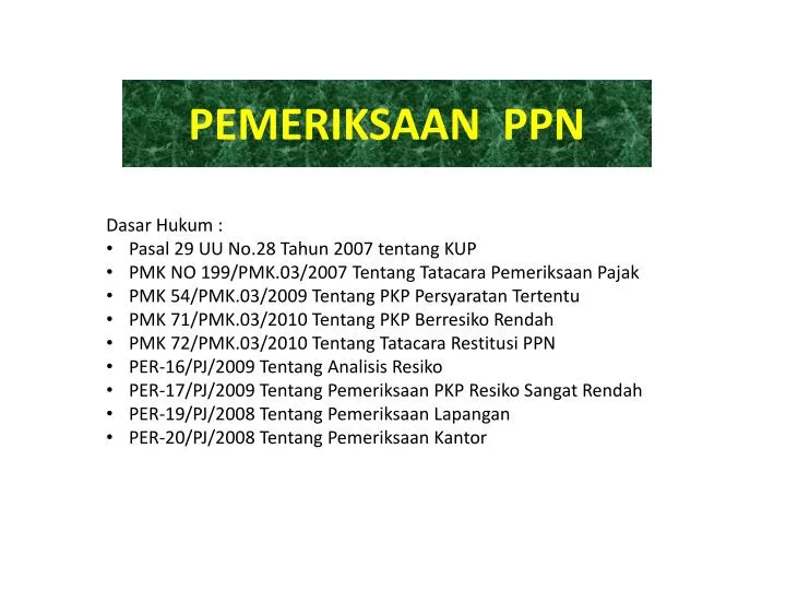 pemeriksaan ppn