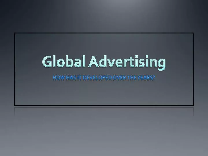 global advertising