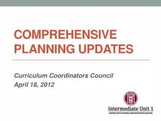 Comprehensive Planning Updates