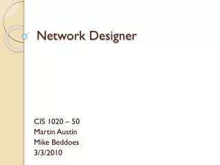 Network Designer