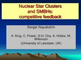 Nuclear Star Clusters and SMBHs: competitive feedback
