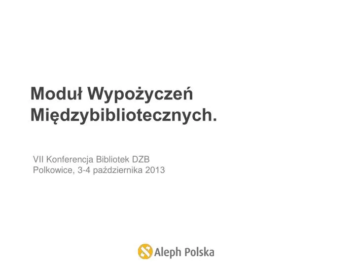 modu wypo ycze mi dzybibliotecznych