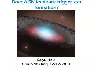 Does AGN feedback trigger star formation?