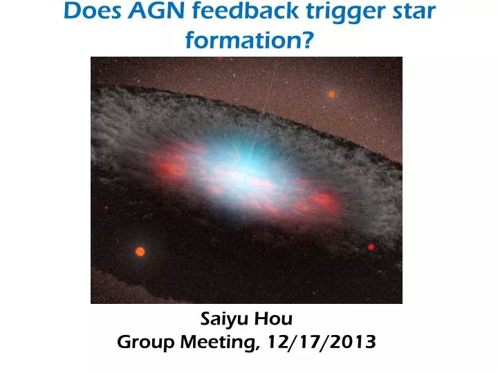 does agn feedback trigger star formation