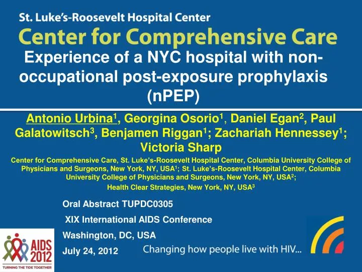 experience of a nyc hospital with non occupational post exposure prophylaxis npep