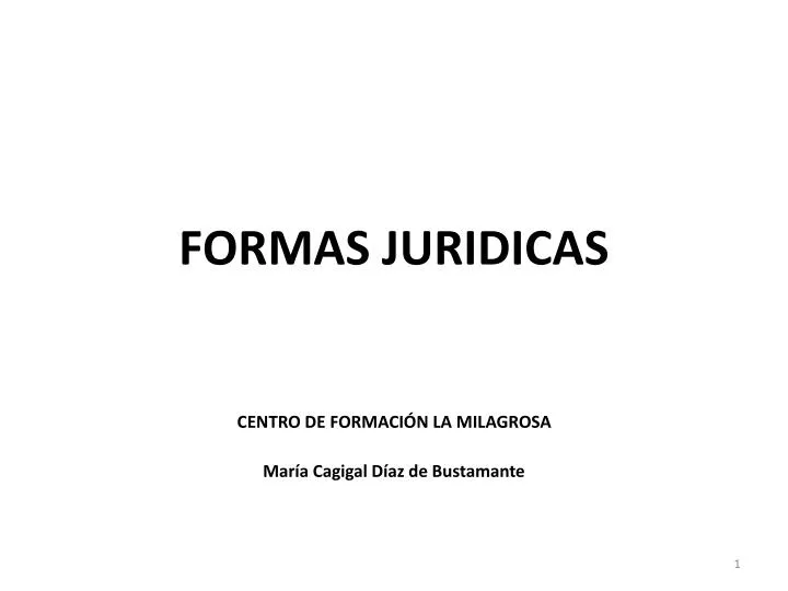 formas juridicas