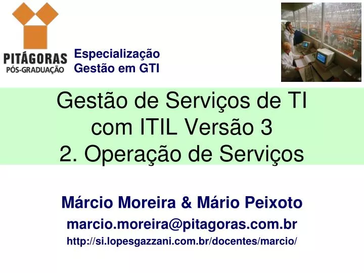 gest o de servi os de ti com itil vers o 3 2 opera o de servi os