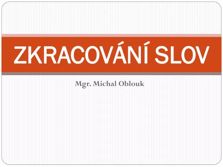 zkracov n slov