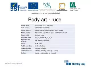body art ruce