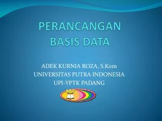 perancangan basis data