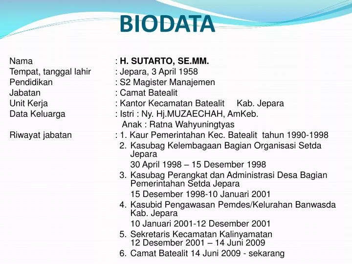 biodata