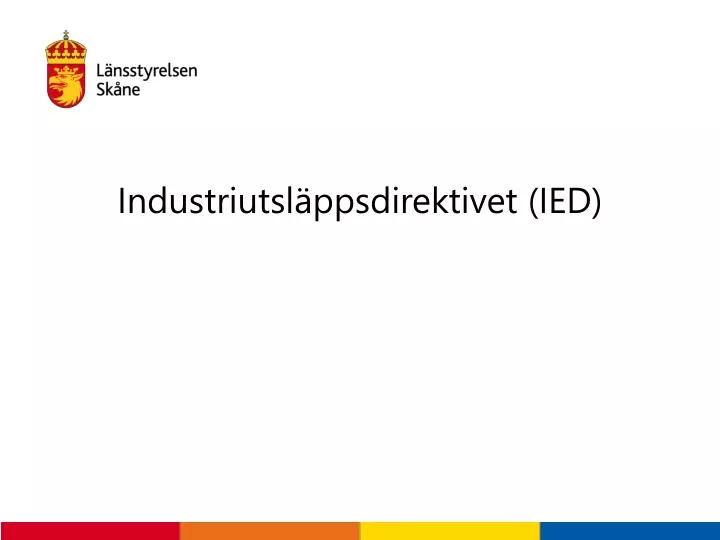 industriutsl ppsdirektivet ied