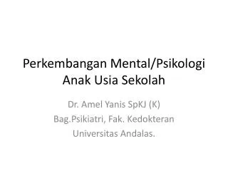 PPT - PSIKOLOGI PERKEMBANGAN ANAK PowerPoint Presentation, Free ...