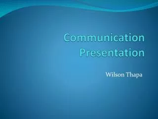 Communication Presentation