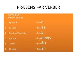 pr sens ar verber