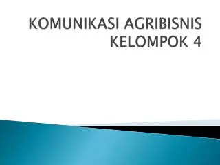 PPT - AGRIBISNIS PowerPoint Presentation, Free Download - ID:754737