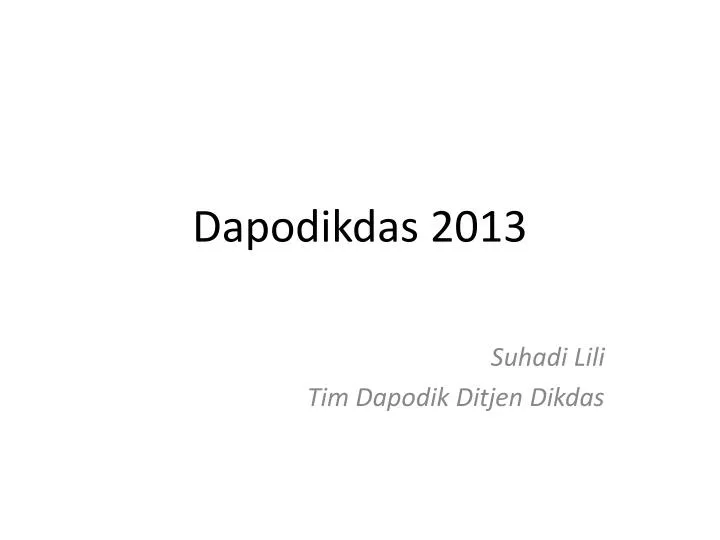 dapodikdas 2013