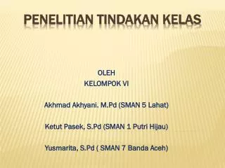 penelitian tindakan kelas