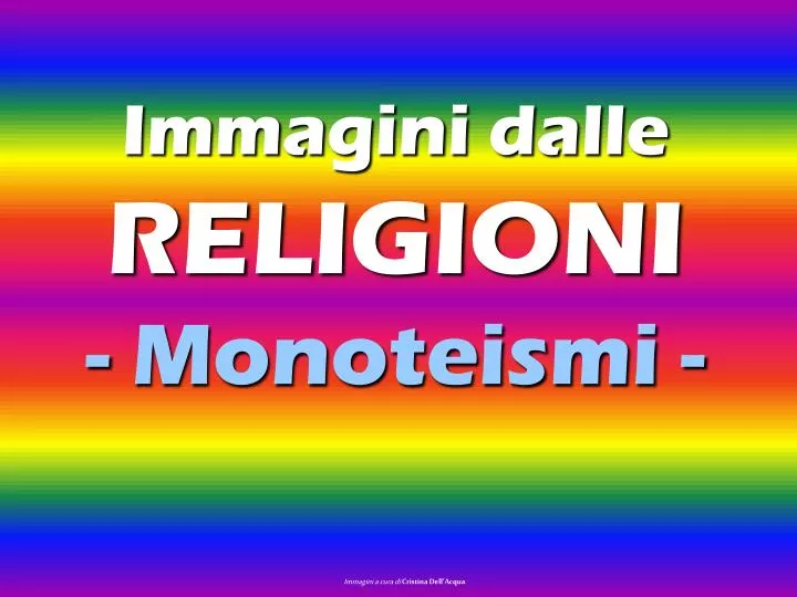 immagini dalle religioni monoteismi