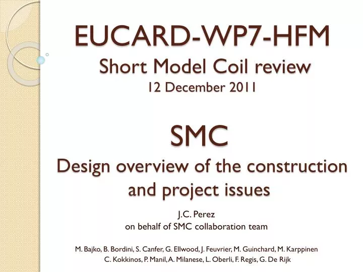 smc design overview of the construction and project issues