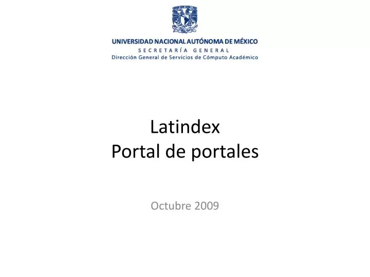 latindex portal de portales