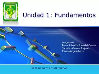 unidad 1 fundamentos