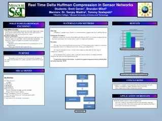 Real Time Delta Huffman Compression in Sensor Networks