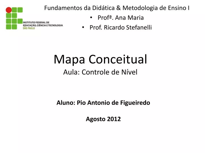 mapa conceitual a ula controle de n vel