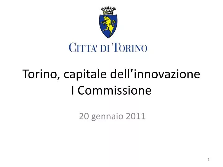 torino capitale dell innovazione i commissione
