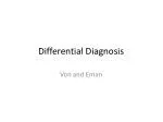 Differential Diagnosis - slide 1