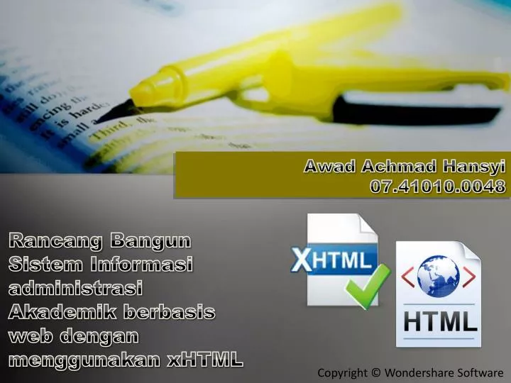 rancang bangun sistem informasi administrasi akademik berbasis web dengan menggunakan xhtml