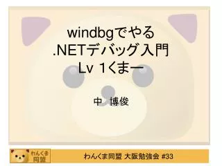 windbg net lv